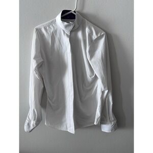 RJ Classics Prestige Collection Crabs  Cool Stretch white show Shirt Size 36 S